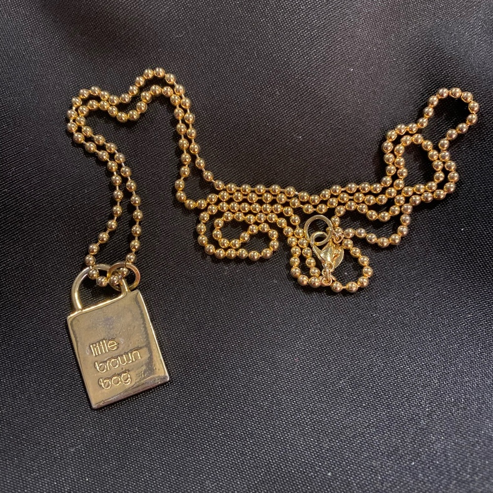 Robert Rose x Bloomingdale’s LBB gold necklace